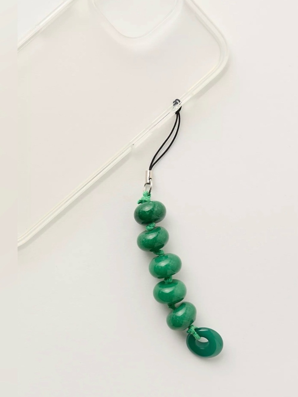 Free People Green Stone Phone Charm🔥 NWT